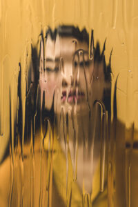 creative shot asian model